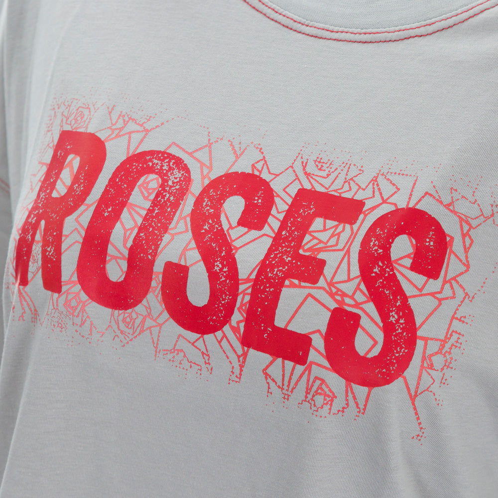 ROSES Ladies Oversized Cotton T-Shirt - Cool Grey