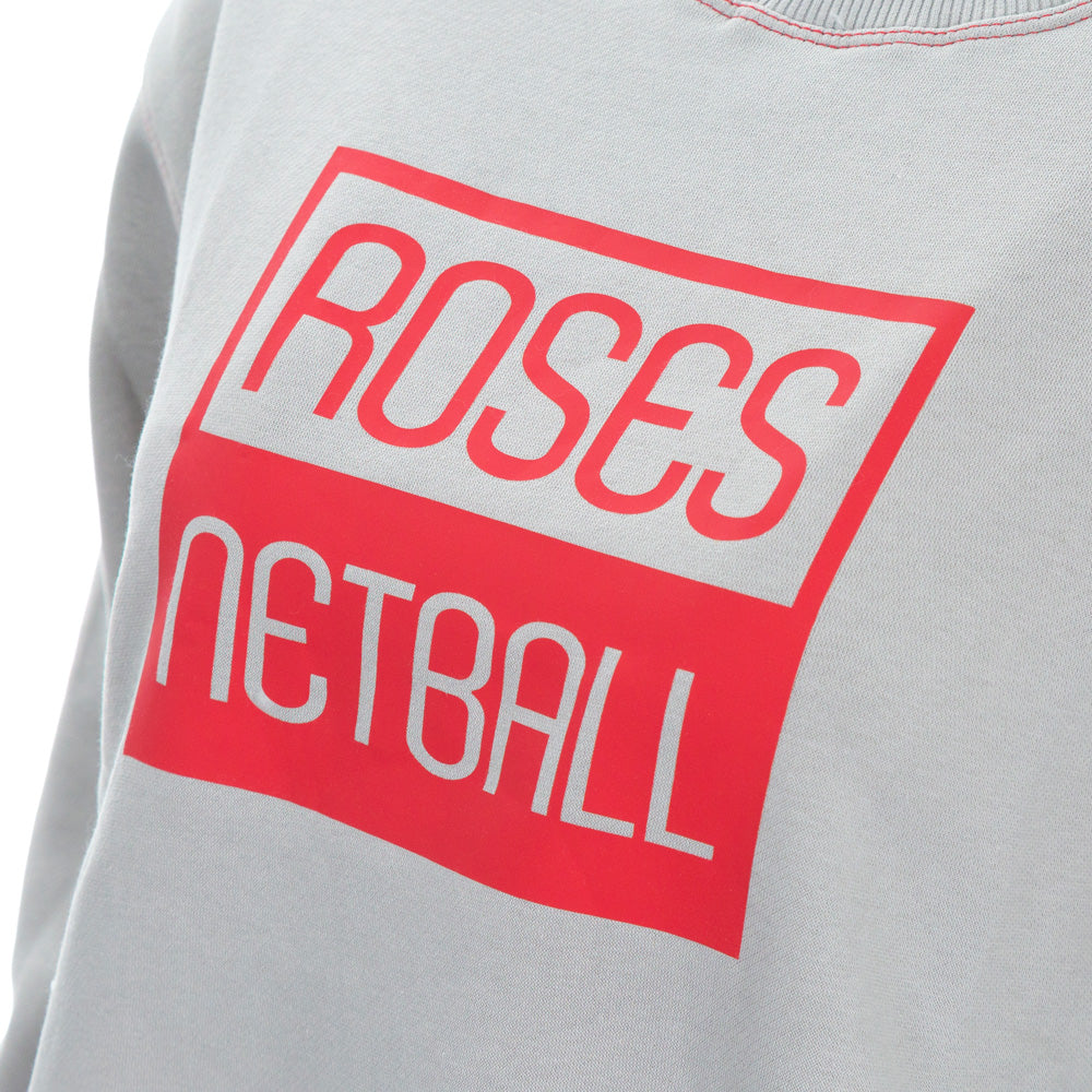 ROSES Ladies Oversized Sweatshirt - Cool Grey