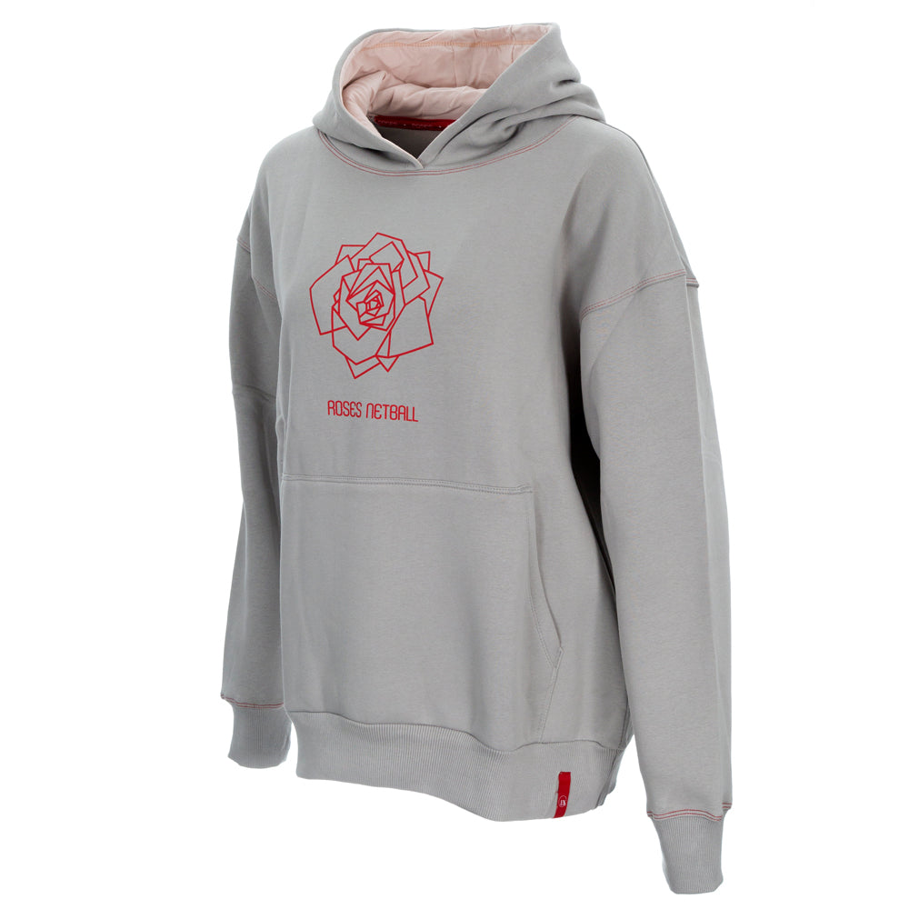 ROSES Kids Cotton Oversized Hoodie - Cool Grey
