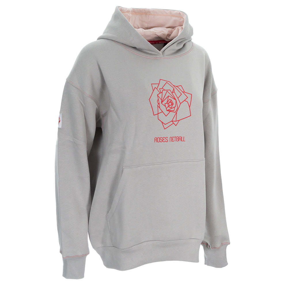 ROSES Kids Cotton Oversized Hoodie - Cool Grey