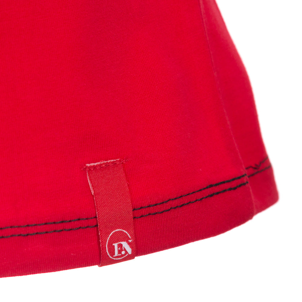 ROSES Kids Oversized Cotton T-Shirt - Red