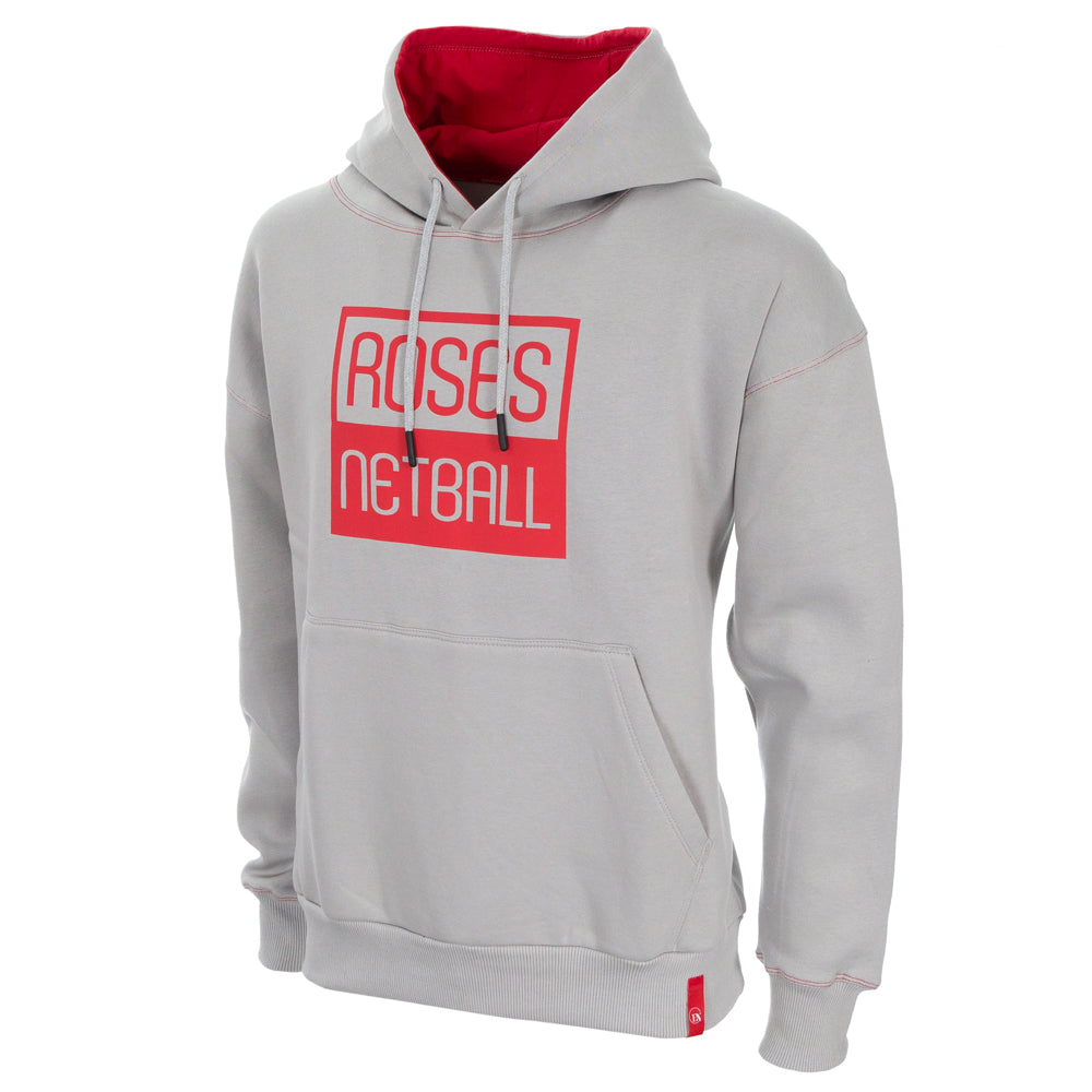 ROSES Men's Cotton Hoodie - Cool Grey