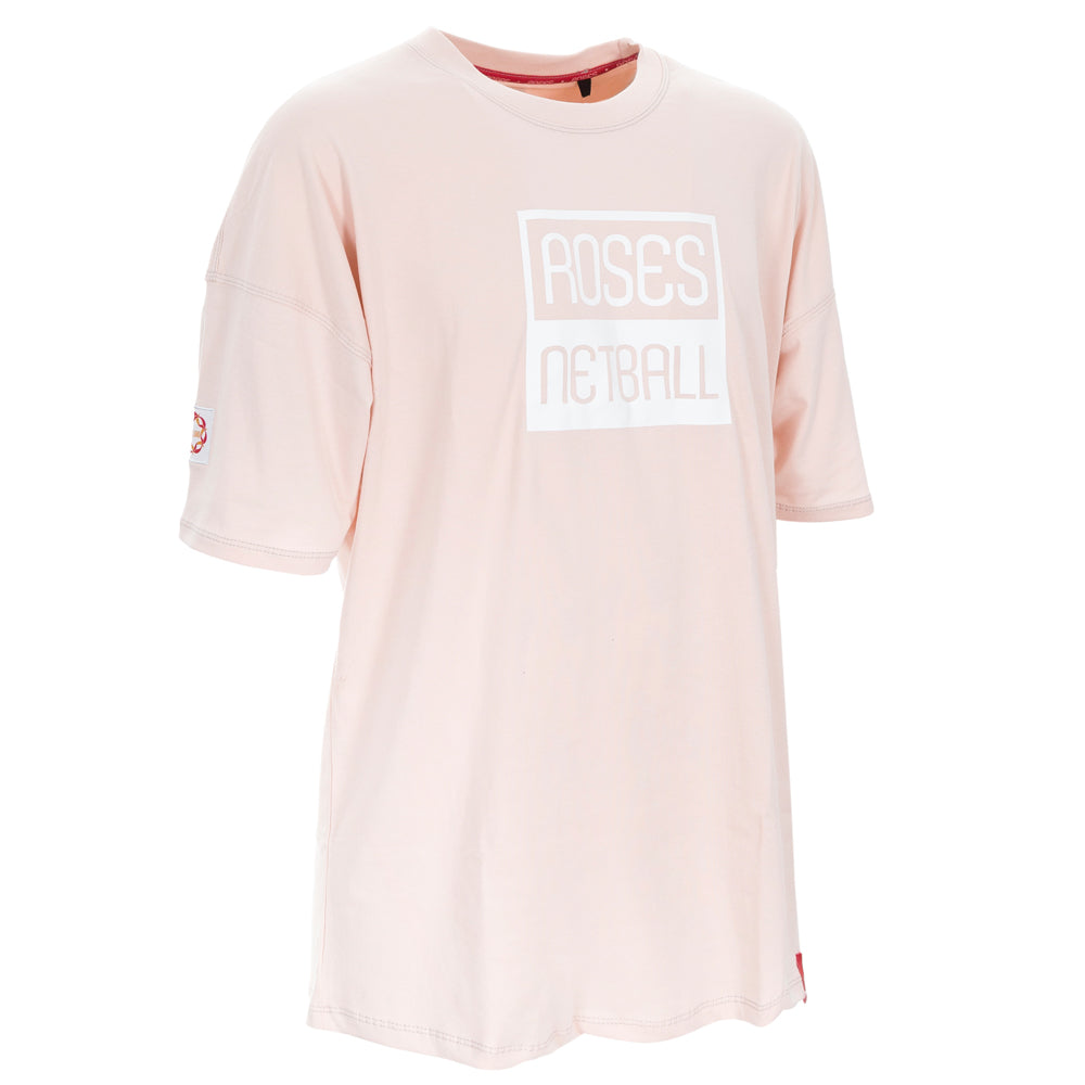 ROSES Kids Oversized Cotton T-Shirt - Dusty Pink