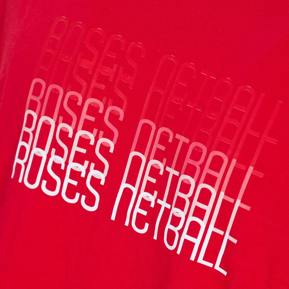 ROSES Men's Cotton T-Shirt - Red