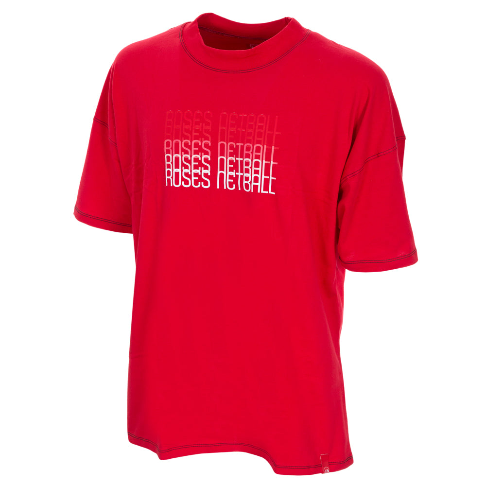 ROSES Men's Cotton T-Shirt - Red