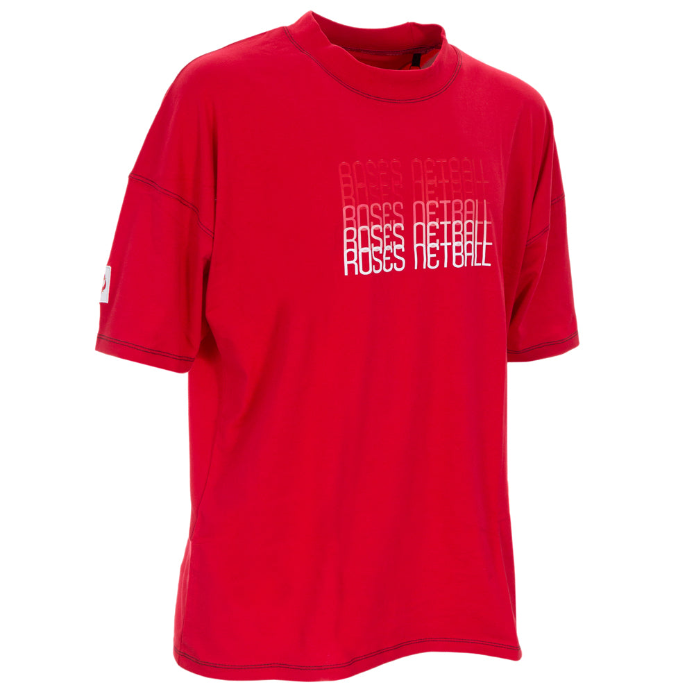 ROSES Men's Cotton T-Shirt - Red