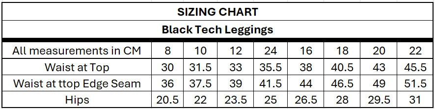 CORE - Black Tech Leggings