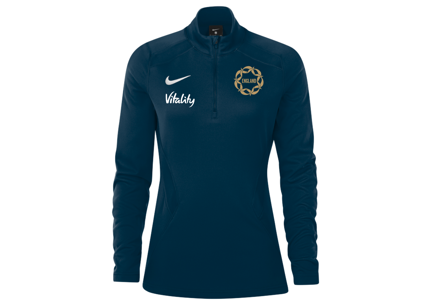 England Vitality Roses Obsidian ¼ Zip Midlayer - Ladies