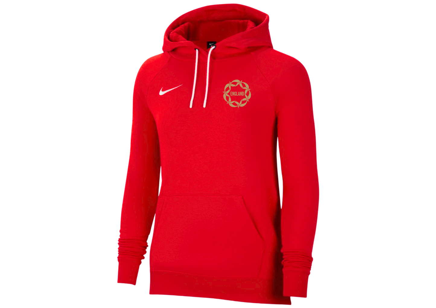 England Vitality Roses Red Cotton Hoodie - Ladies