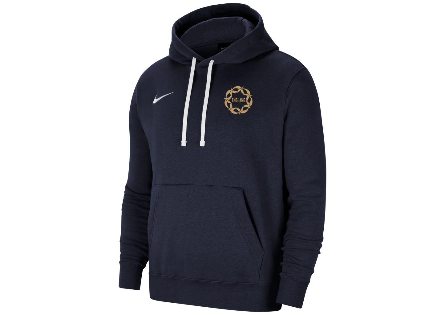 England Vitality Roses Obsidian Cotton Hoodie - Mens