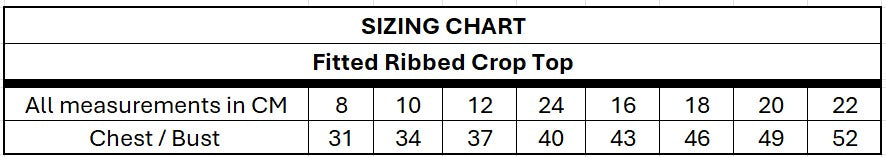 CORE - Ribbed Crop Top