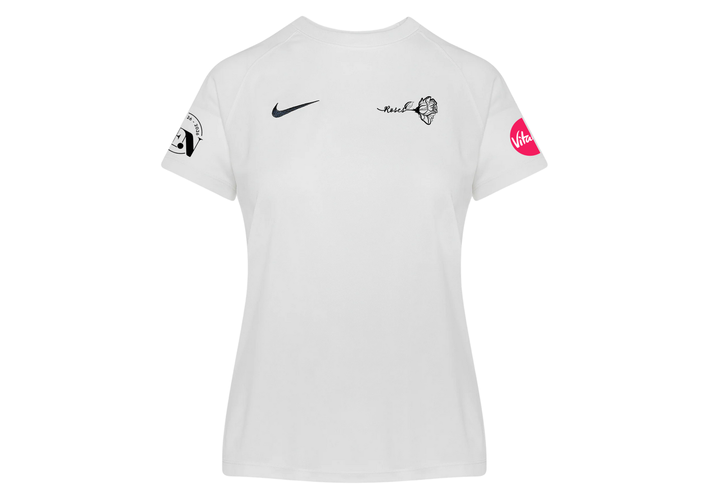 England Netball Centenary Special White Tee - Ladies