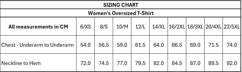 ROSES Ladies Oversized Cotton T-Shirt - Cool Grey