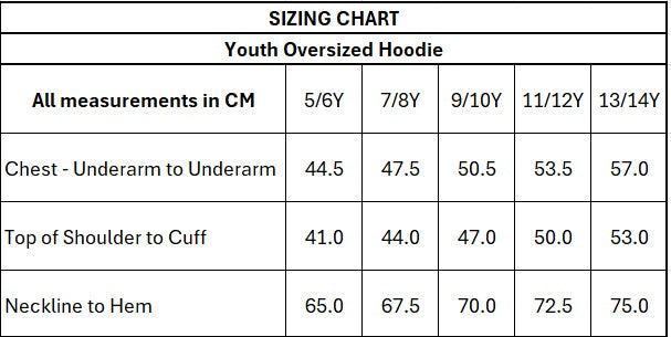 ROSES Kids Cotton Oversized Hoodie - Cool Grey