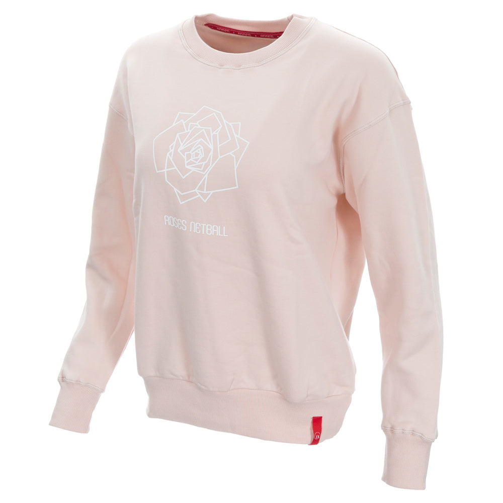 ROSES Ladies Oversized Sweatshirt - Dusty Pink