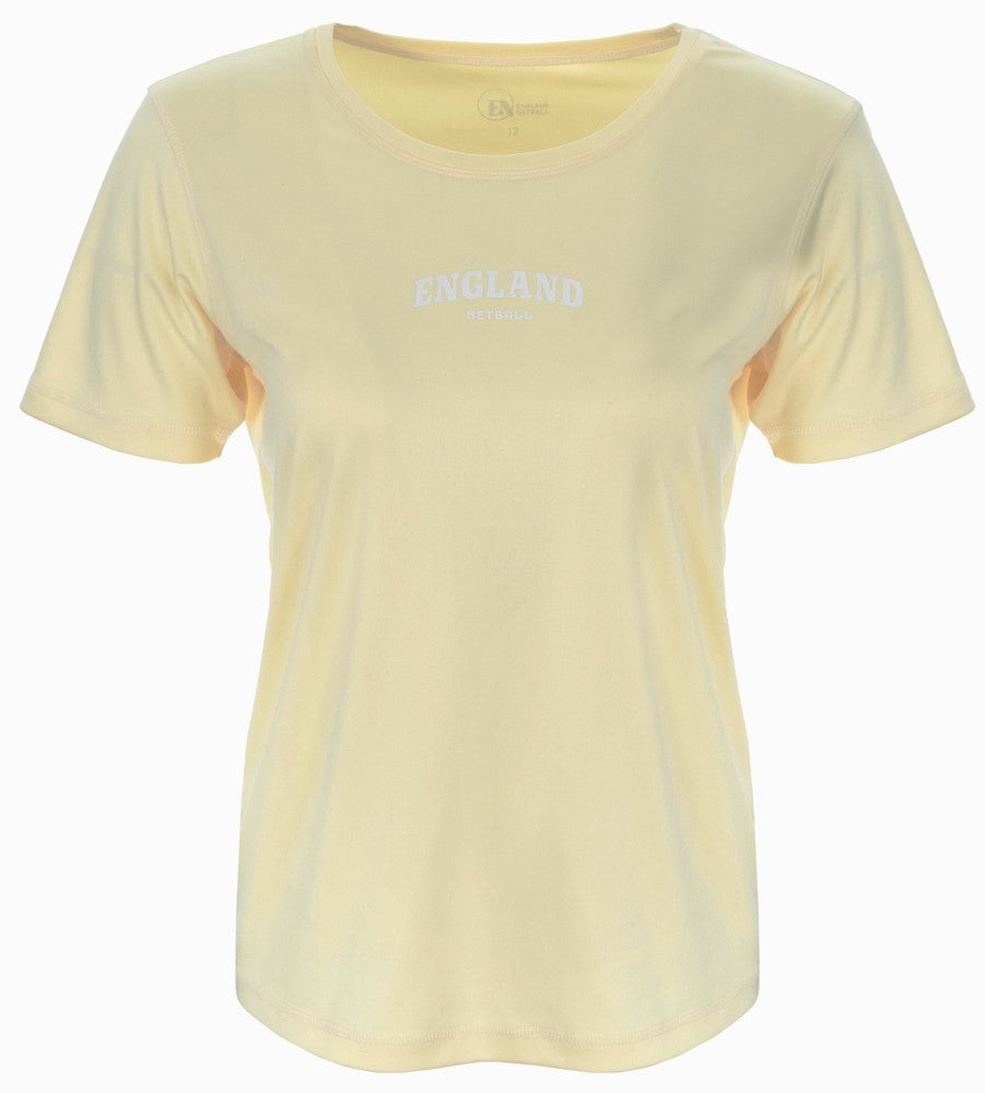 Netball Cream CORE - Cream Tech T-Shirt – ENGLAND NETBALL ONLINE STORE