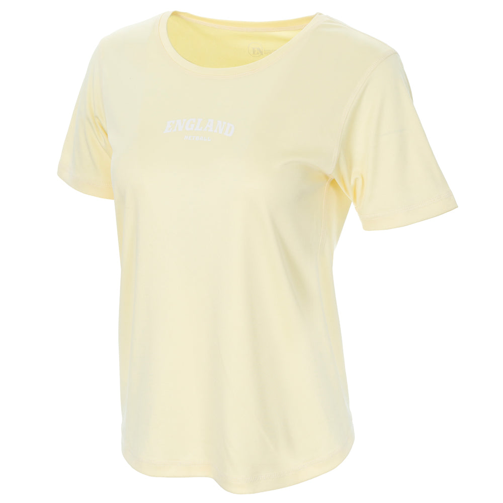 Netball Cream CORE - Cream Tech T-Shirt – ENGLAND NETBALL ONLINE STORE