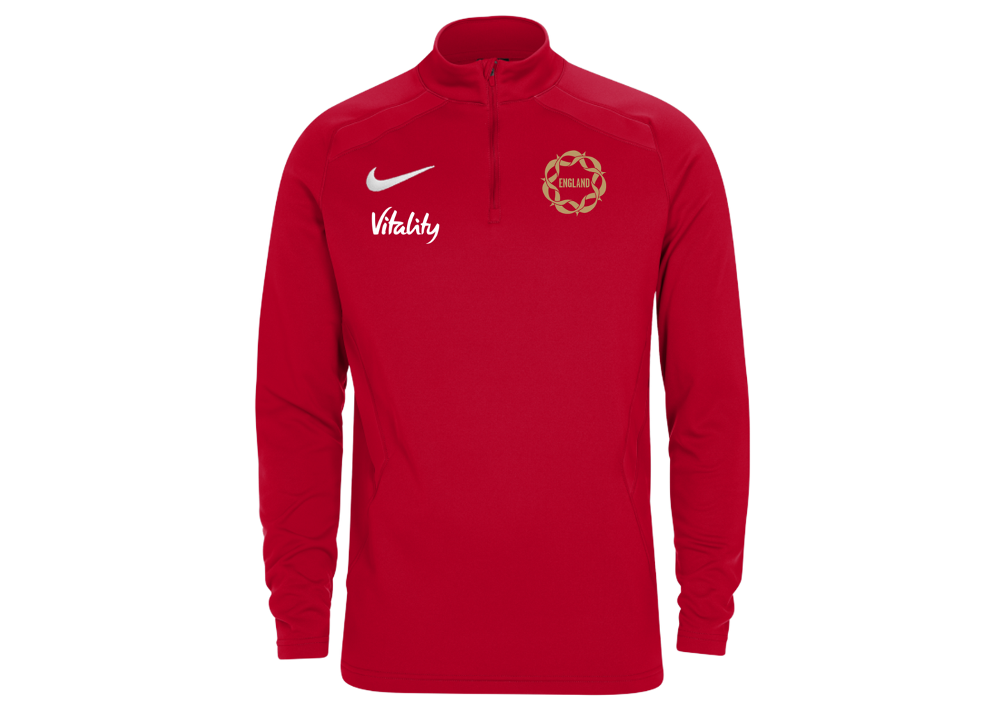 England Vitality Roses Red ¼ Zip Midlayer - Youth