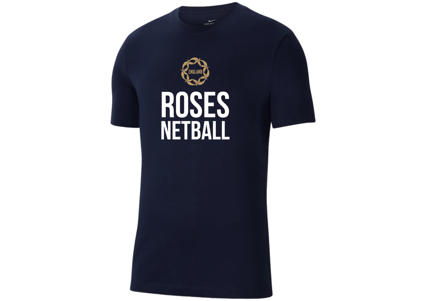 England Vitality Roses Obsidian Cotton Tee - Mens