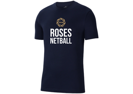 England Vitality Roses Obsidian Cotton Tee - Mens