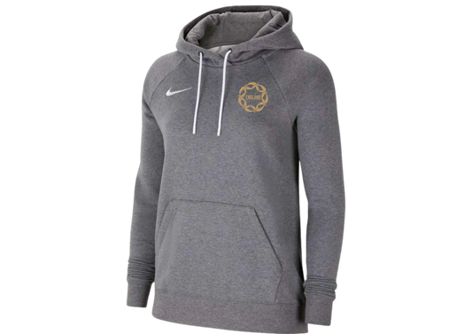 England Vitality Roses Charcoal Cotton Hoodie - Ladies
