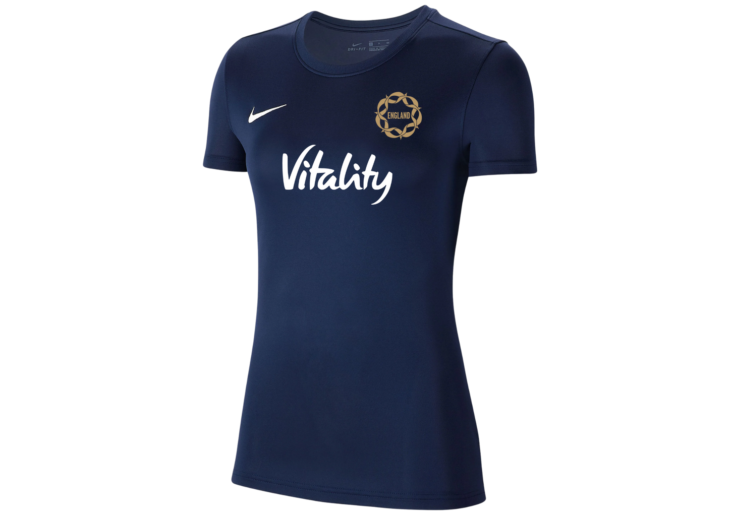 England Vitality Roses Obsidian Short Sleeve Training Shirt - Ladies