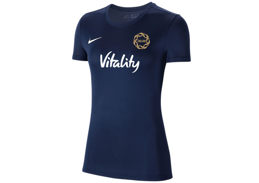 England Vitality Roses Obsidian Short Sleeve Training Shirt - Ladies
