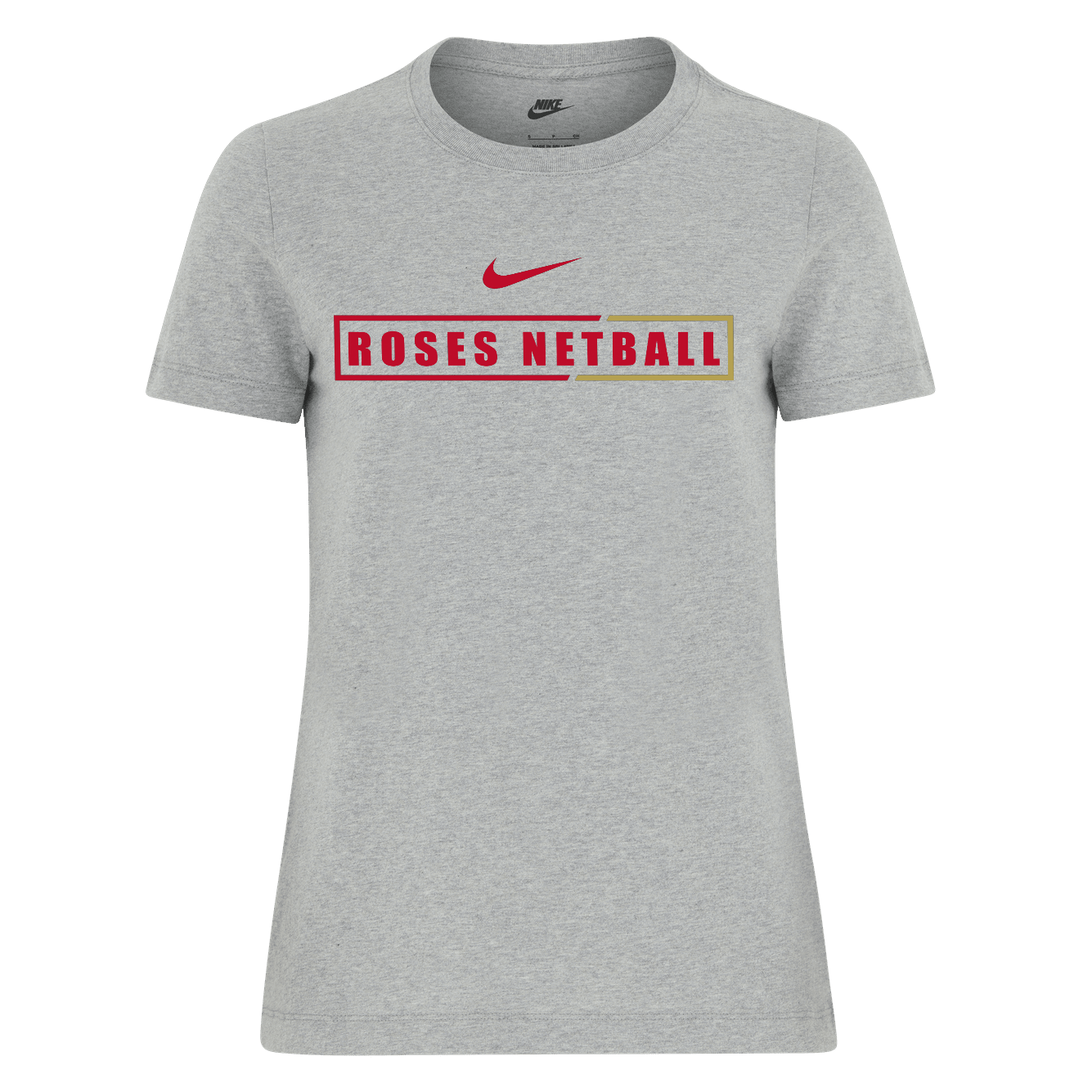 NIKE Express Grey ROSES T-Shirt - Ladies