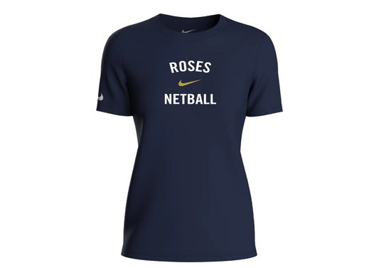 England Netball Centenary Special Obsidian Tee - Ladies